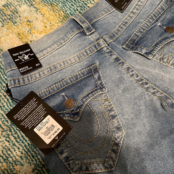 ❇️NWT❇️ - True Religion Jeans Men’s Rocco Flap Big T Size 31 - Picture 5 of 5